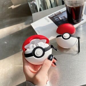 Red and White Pokéball AirPod Case (A)